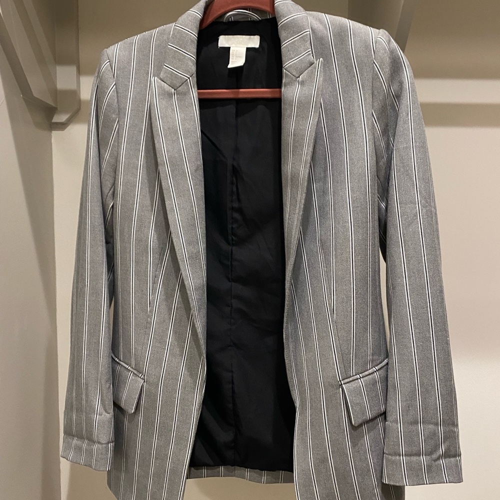 H&M Striped Blazer